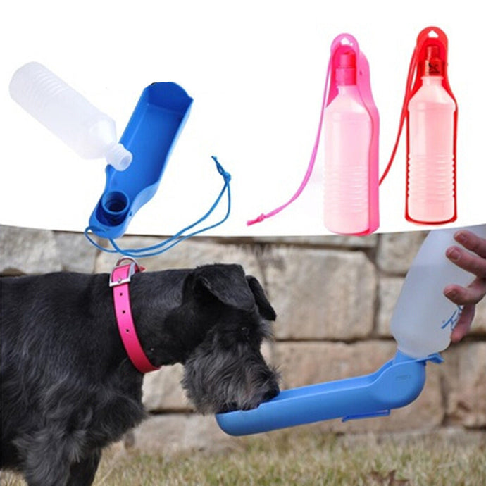 water dog cat feeding bottle travel portable automatic dispenser